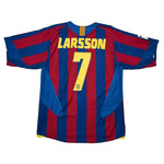 Buy 2005/06 Barcelona Larsson 7 Home Shirt (L) Nike ~ Free worldwide shipping ~ Authentic Vintage Football Shirts from Cult Kits