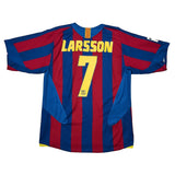 Buy 2005/06 Barcelona Larsson 7 Home Shirt (L) Nike ~ Free worldwide shipping ~ Authentic Vintage Football Shirts from Cult Kits