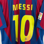 Shop 2005/06 BARCELONA MESSI #10 HOME SHIRT (L) NIKE, classic football shirts, vintage football shirts & retro soccer jerseys at Cult Kits