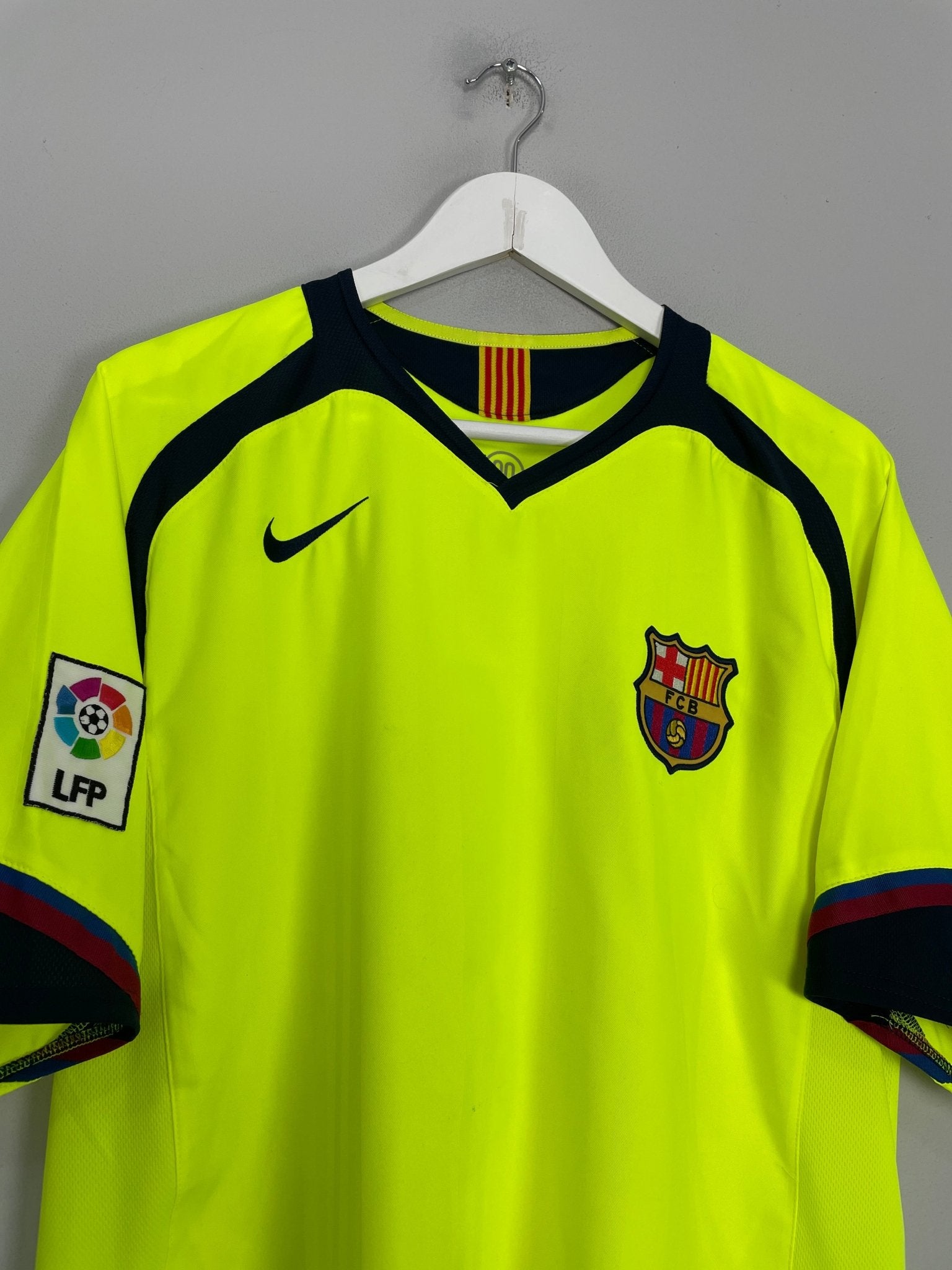 Shop 2005/06 BARCELONA MESSI #19 AWAY SHIRT (L) NIKE, classic football shirts, vintage football shirts & retro soccer jerseys at Cult Kits