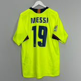 Shop 2005/06 BARCELONA MESSI #19 AWAY SHIRT (L) NIKE, classic football shirts, vintage football shirts & retro soccer jerseys at Cult Kits