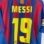 Shop 2005/06 BARCELONA MESSI #19 HOME SHIRT (L) NIKE, classic football shirts, vintage football shirts & retro soccer jerseys at Cult Kits