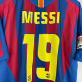 Shop 2005/06 BARCELONA MESSI #19 HOME SHIRT (L) NIKE, classic football shirts, vintage football shirts & retro soccer jerseys at Cult Kits