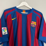 Shop 2005/06 BARCELONA MESSI #19 HOME SHIRT (L) NIKE, classic football shirts, vintage football shirts & retro soccer jerseys at Cult Kits