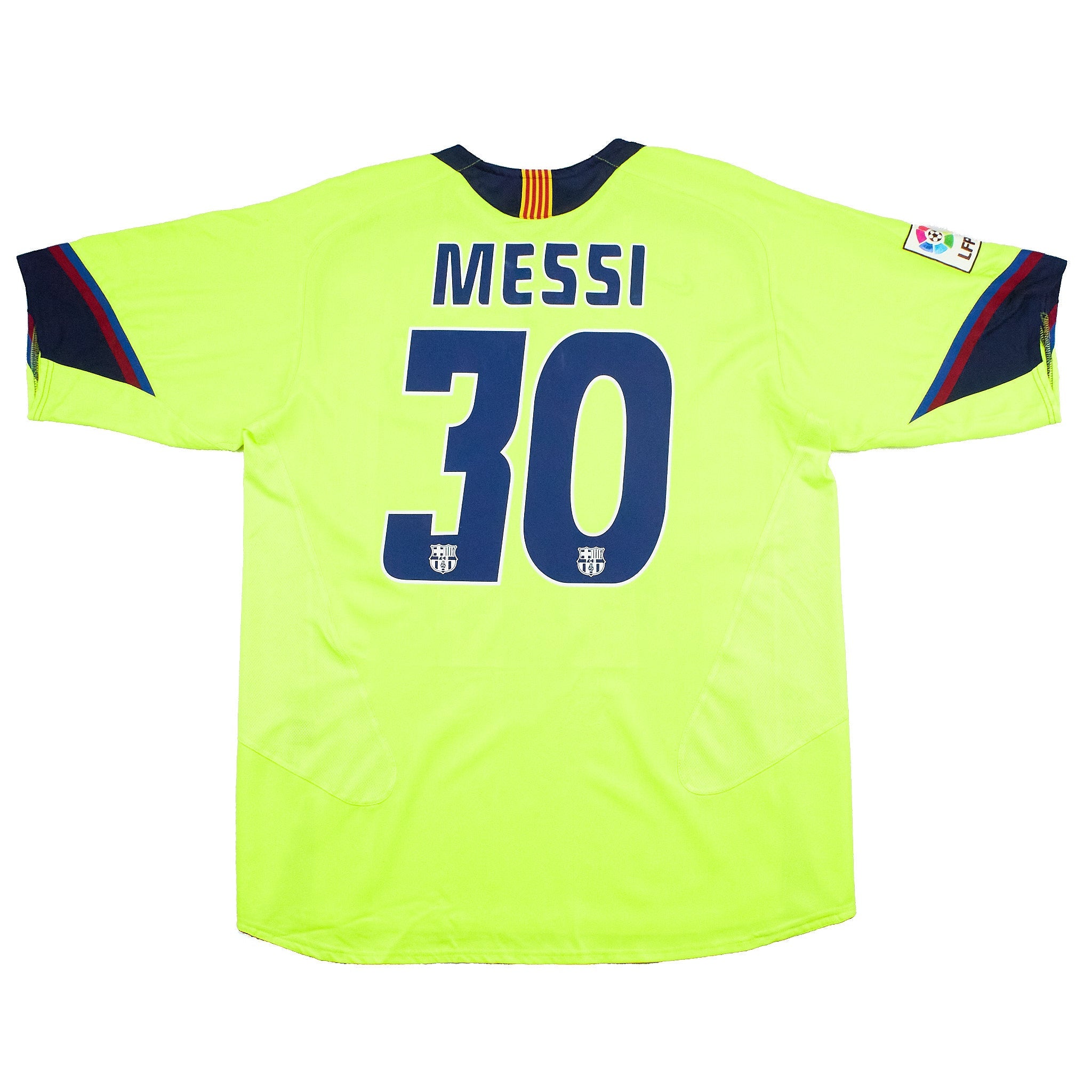 Buy 2005/06 Barcelona Messi 30 Away Shirt (L) Nike ~ Free worldwide shipping ~ Authentic Vintage Football Shirts from Cult Kits