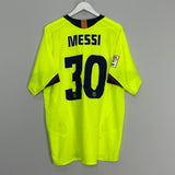 Shop 2005/06 BARCELONA MESSI #30 AWAY SHIRT (XL) NIKE, classic football shirts, vintage football shirts & retro soccer jerseys at Cult Kits
