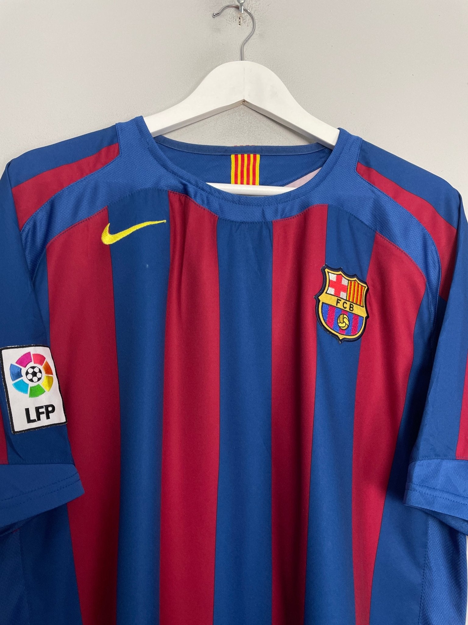 Shop 2005/06 BARCELONA MESSI #30 HOME SHIRT (L) NIKE, classic football shirts, vintage football shirts & retro soccer jerseys at Cult Kits