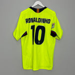 Shop 2005/06 BARCELONA RONALDINHO #10 AWAY SHIRT (L) NIKE, classic football shirts, vintage football shirts & retro soccer jerseys at Cult Kits