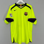 Shop 2005/06 BARCELONA RONALDINHO #10 AWAY SHIRT (L) NIKE, classic football shirts, vintage football shirts & retro soccer jerseys at Cult Kits