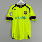 Shop 2005/06 BARCELONA RONALDINHO #10 AWAY SHIRT (L) NIKE, classic football shirts, vintage football shirts & retro soccer jerseys at Cult Kits