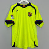 Shop 2005/06 BARCELONA RONALDINHO #10 AWAY SHIRT (L) NIKE, classic football shirts, vintage football shirts & retro soccer jerseys at Cult Kits