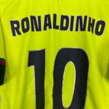 Shop 2005/06 BARCELONA RONALDINHO #10 AWAY SHIRT (L) NIKE, classic football shirts, vintage football shirts & retro soccer jerseys at Cult Kits