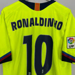 Shop 2005/06 BARCELONA RONALDINHO #10 AWAY SHIRT (L) NIKE, classic football shirts, vintage football shirts & retro soccer jerseys at Cult Kits