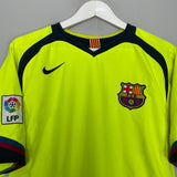 Shop 2005/06 BARCELONA RONALDINHO #10 AWAY SHIRT (L) NIKE, classic football shirts, vintage football shirts & retro soccer jerseys at Cult Kits