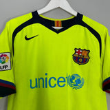 Shop 2005/06 BARCELONA RONALDINHO #10 AWAY SHIRT (L) NIKE, classic football shirts, vintage football shirts & retro soccer jerseys at Cult Kits
