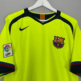 Shop 2005/06 BARCELONA RONALDINHO #10 AWAY SHIRT (L) NIKE, classic football shirts, vintage football shirts & retro soccer jerseys at Cult Kits