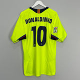Shop 2005/06 BARCELONA RONALDINHO #10 AWAY SHIRT (L) NIKE, classic football shirts, vintage football shirts & retro soccer jerseys at Cult Kits