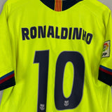 2005/06 BARCELONA RONALDINHO 10 AWAY SHIRT (XL) NIKE - Cult Kits - XL - Buy Vintage Football Shirts, Authentic Retro Football Shirts For Sale, Classic Football Shirts & Soccer Jersey