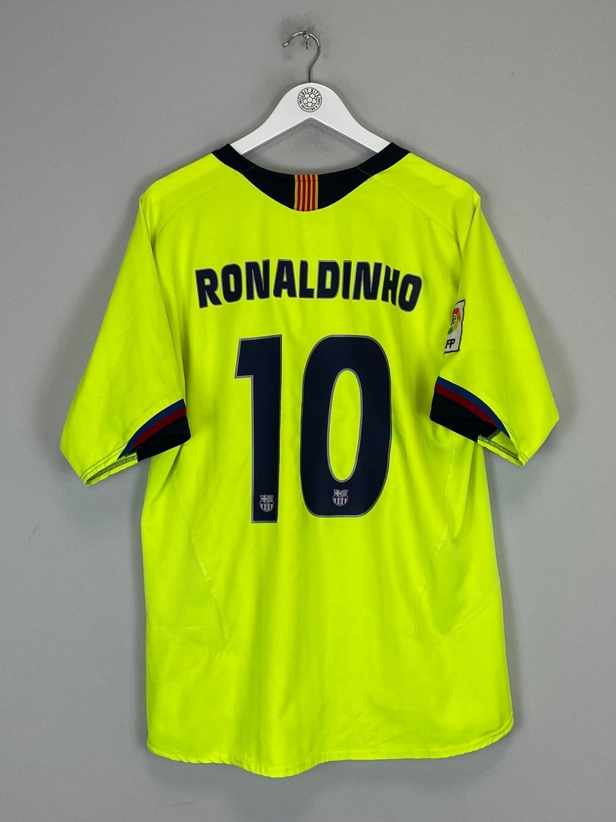2005/06 BARCELONA RONALDINHO 10 AWAY SHIRT (XL) NIKE - Cult Kits - XL - Buy Vintage Football Shirts, Authentic Retro Football Shirts For Sale, Classic Football Shirts & Soccer Jersey