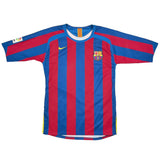 Buy 2005/06 BARCELONA RONALDINHO 10 HOME SHIRT (M) NIKE ~ Free worldwide shipping available ~ Authentic Vintage Football Shirts from Cult Kits
