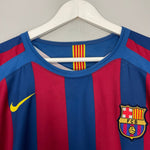 Shop 2005/06 BARCELONA RONALDINHO #10 HOME SHIRT (XL) NIKE, classic football shirts, vintage football shirts & retro soccer jerseys at Cult Kits