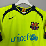Shop 2005/06 BARCELONA XAVI #6 AWAY SHIRT (S) NIKE, classic football shirts, vintage football shirts & retro soccer jerseys at Cult Kits