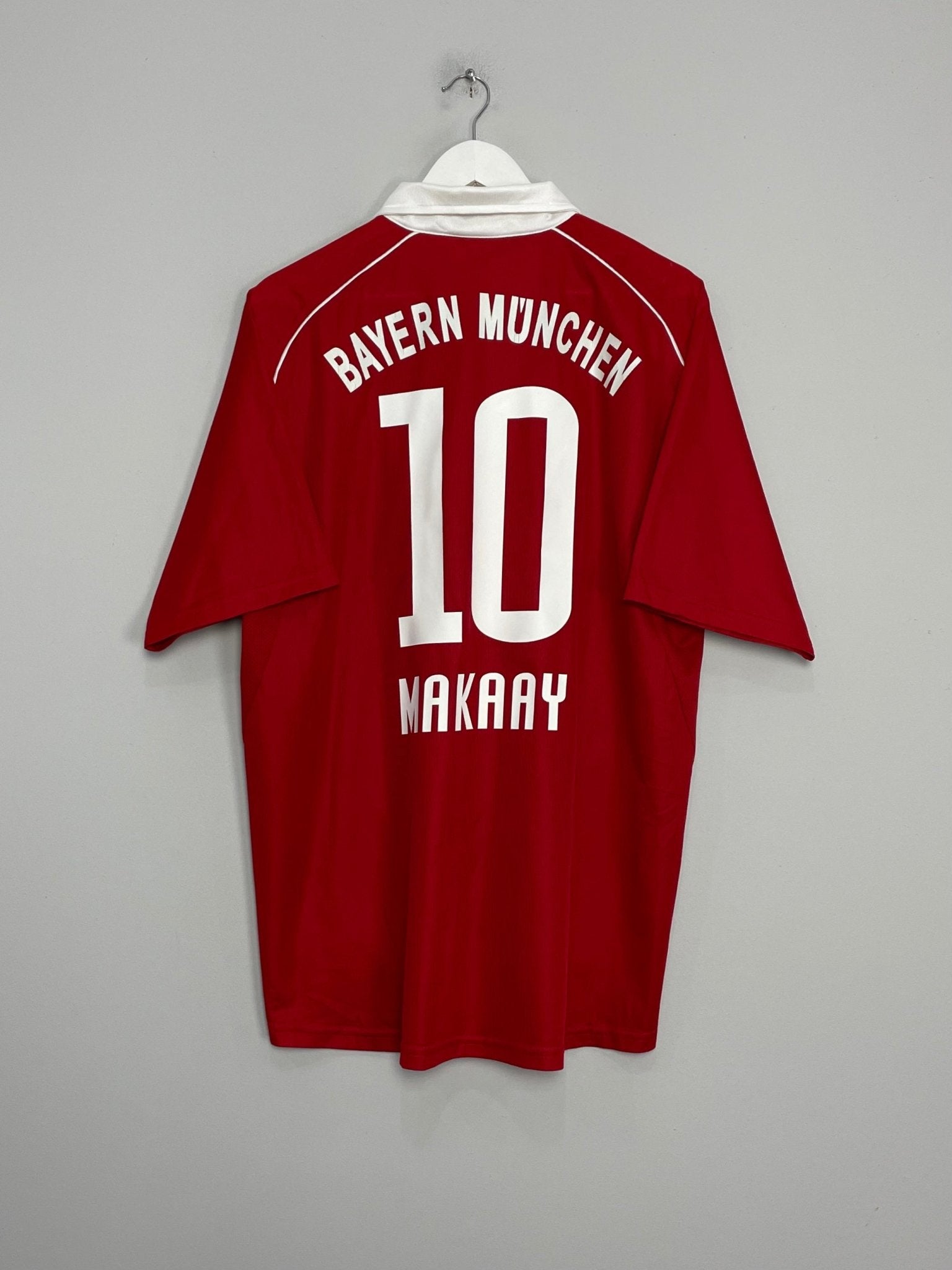 Shop 2005/06 BAYERN MUNICH MAKAAY #10 HOME SHIRT (L) ADIDAS, classic football shirts, vintage football shirts & retro soccer jerseys at Cult Kits
