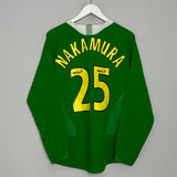 Shop 2005/06 CELTIC NAKAMURA #25 L/S HOME SHIRT (S/M) NIKE, classic football shirts, vintage football shirts & retro soccer jerseys at Cult Kits
