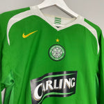 Shop 2005/06 CELTIC NAKAMURA #25 L/S HOME SHIRT (S/M) NIKE, classic football shirts, vintage football shirts & retro soccer jerseys at Cult Kits