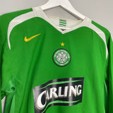 Shop 2005/06 CELTIC NAKAMURA #25 L/S HOME SHIRT (S/M) NIKE, classic football shirts, vintage football shirts & retro soccer jerseys at Cult Kits