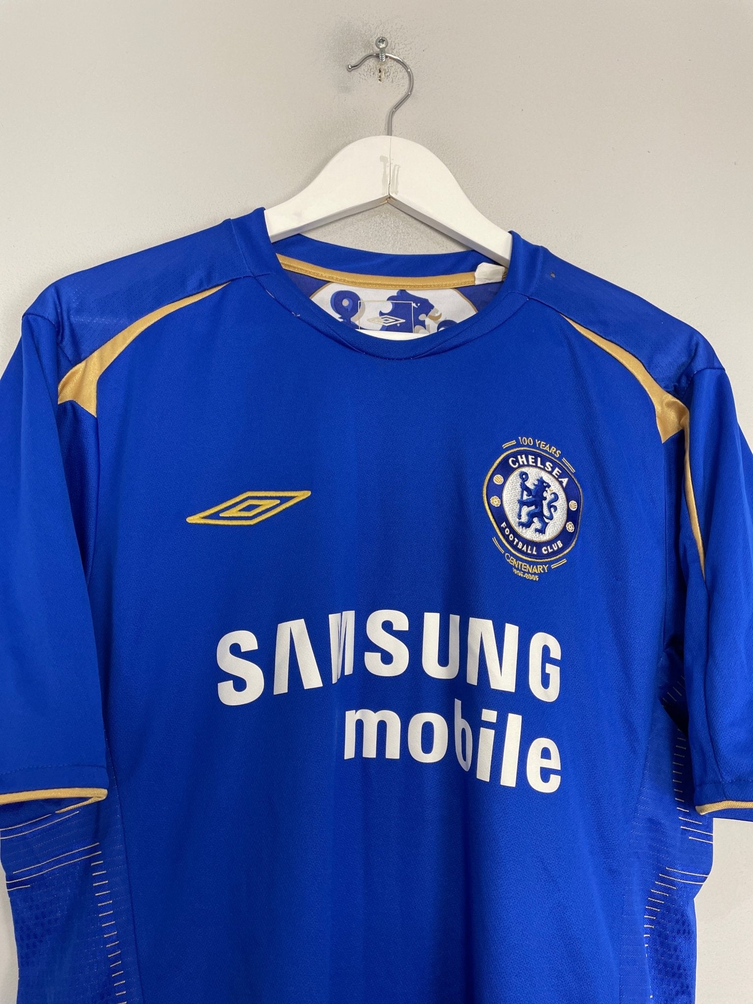Shop 2005/06 CHELSEA CHAMPIONS #05 HOME SHIRT (L) UMBRO, classic football shirts, vintage football shirts & retro soccer jerseys at Cult Kits