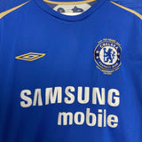 Shop 2005/06 CHELSEA DROGBA #15 *CENTENARY* HOME SHIRT (L) UMBRO, classic football shirts, vintage football shirts & retro soccer jerseys at Cult Kits