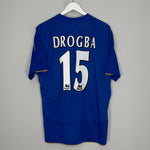 Shop 2005/06 CHELSEA DROGBA #15 *CENTENARY* HOME SHIRT (XL) UMBRO, classic football shirts, vintage football shirts & retro soccer jerseys at Cult Kits