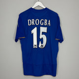 Shop 2005/06 CHELSEA DROGBA #15 *CENTENARY* HOME SHIRT (XL) UMBRO, classic football shirts, vintage football shirts & retro soccer jerseys at Cult Kits