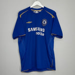 Shop 2005/06 CHELSEA DROGBA #15 *CENTENARY* HOME SHIRT (XL) UMBRO, classic football shirts, vintage football shirts & retro soccer jerseys at Cult Kits