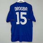 Shop 2005/06 CHELSEA DROGBA #15 *CENTENARY* HOME SHIRT (XXXL) UMBRO, classic football shirts, vintage football shirts & retro soccer jerseys at Cult Kits