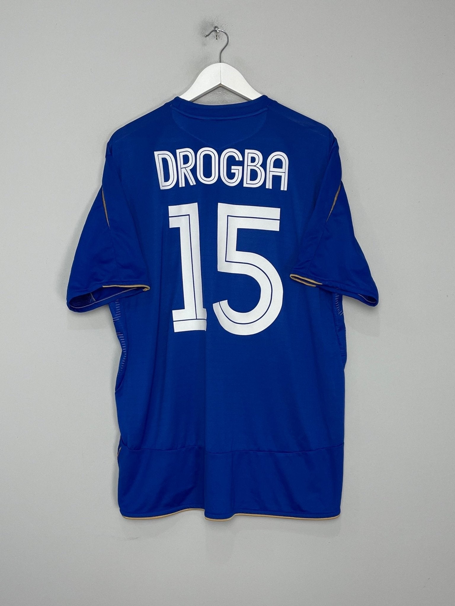 Shop 2005/06 CHELSEA DROGBA #15 *CENTENARY* HOME SHIRT (XXXL) UMBRO, classic football shirts, vintage football shirts & retro soccer jerseys at Cult Kits