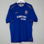 Shop 2005/06 CHELSEA DROGBA #15 *CENTENARY* HOME SHIRT (XXXL) UMBRO, classic football shirts, vintage football shirts & retro soccer jerseys at Cult Kits
