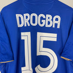 Shop 2005/06 CHELSEA DROGBA #15 *CENTENARY* HOME SHIRT (XXXL) UMBRO, classic football shirts, vintage football shirts & retro soccer jerseys at Cult Kits