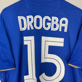 Shop 2005/06 CHELSEA DROGBA #15 *CENTENARY* HOME SHIRT (XXXL) UMBRO, classic football shirts, vintage football shirts & retro soccer jerseys at Cult Kits