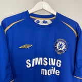 Shop 2005/06 CHELSEA DROGBA #15 *CENTENARY* HOME SHIRT (XXXL) UMBRO, classic football shirts, vintage football shirts & retro soccer jerseys at Cult Kits