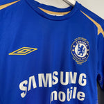 Shop 2005/06 CHELSEA DROGBA #15 *CENTENARY* L/S HOME SHIRT (S) UMBRO, classic football shirts, vintage football shirts & retro soccer jerseys at Cult Kits