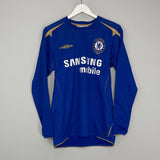 Shop 2005/06 CHELSEA DROGBA #15 *CENTENARY* L/S HOME SHIRT (S) UMBRO, classic football shirts, vintage football shirts & retro soccer jerseys at Cult Kits