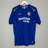 Shop 2005/06 CHELSEA LAMPARD #8 *CENTENARY* HOME SHIRT (L) UMBRO, classic football shirts, vintage football shirts & retro soccer jerseys at Cult Kits