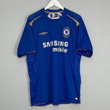 Shop 2005/06 CHELSEA LAMPARD #8 HOME SHIRT (XL) UMBRO, classic football shirts, vintage football shirts & retro soccer jerseys at Cult Kits