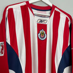 Shop 2005/06 CHIVAS GUADALAJARA L/S HOME SHIRT (L) REEBOK, classic football shirts, vintage football shirts & retro soccer jerseys at Cult Kits