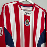 Shop 2005/06 CHIVAS GUADALAJARA L/S HOME SHIRT (L) REEBOK, classic football shirts, vintage football shirts & retro soccer jerseys at Cult Kits