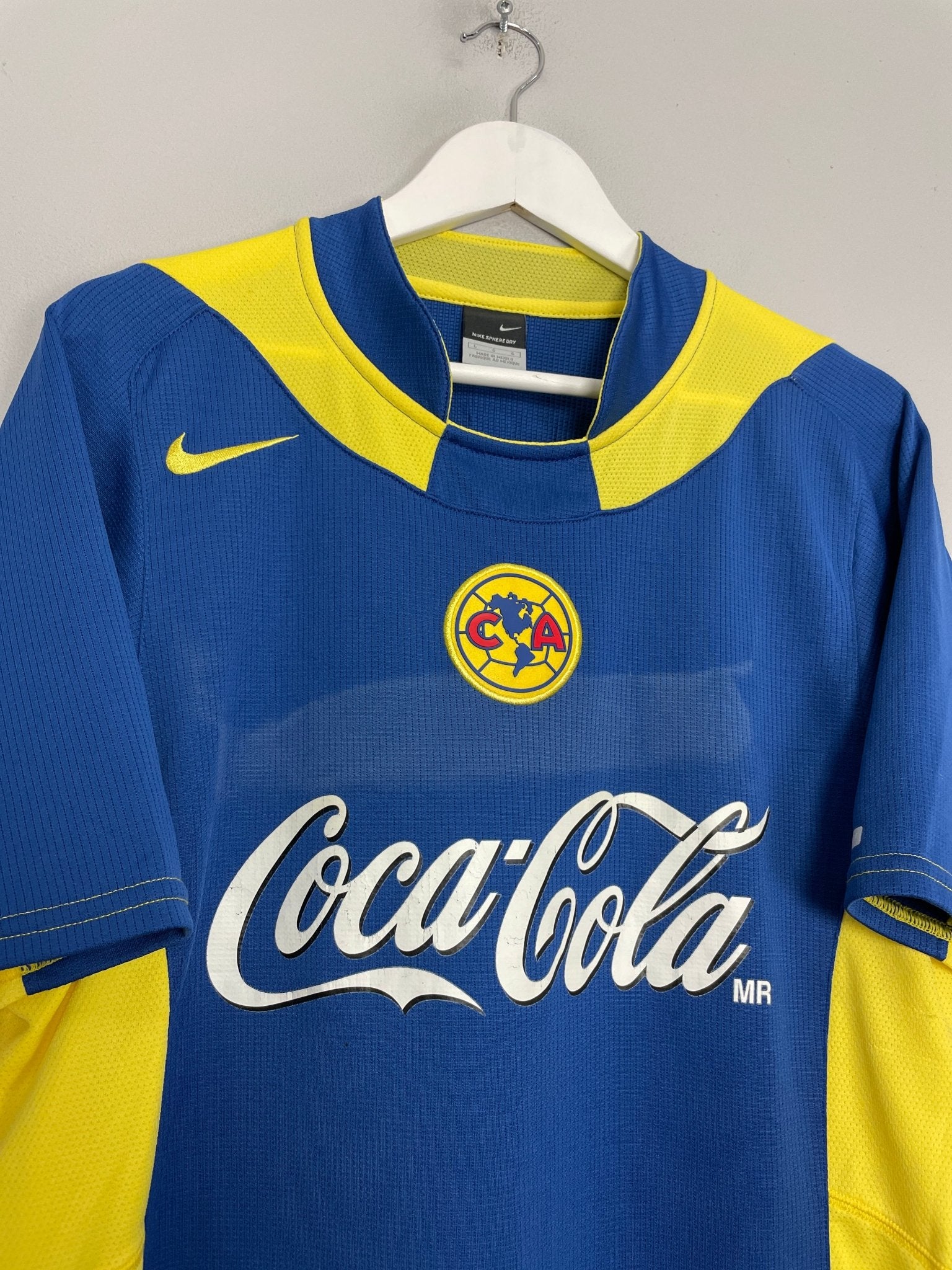 Shop 2005/06 CLUB AMERICA AWAY SHIRT (L) NIKE, classic football shirts, vintage football shirts & retro soccer jerseys at Cult Kits