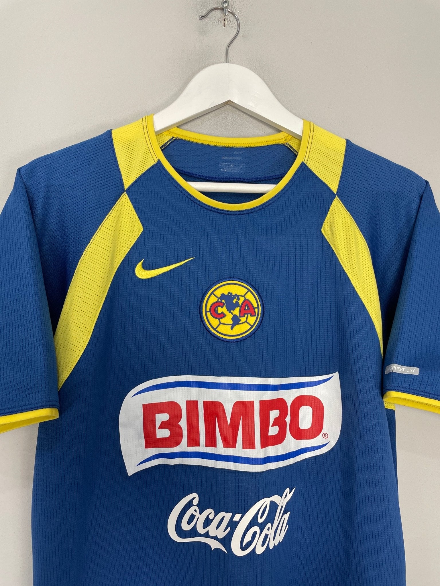 Shop 2005/06 CLUB AMERICA AWAY SHIRT (S) NIKE, classic football shirts, vintage football shirts & retro soccer jerseys at Cult Kits