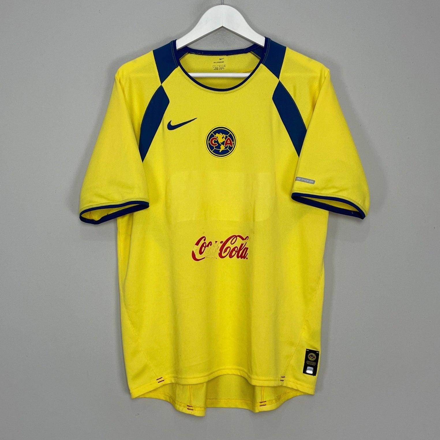 Shop 2005/06 CLUB AMERICA HOME SHIRT (L) NIKE, classic football shirts, vintage football shirts & retro soccer jerseys at Cult Kits